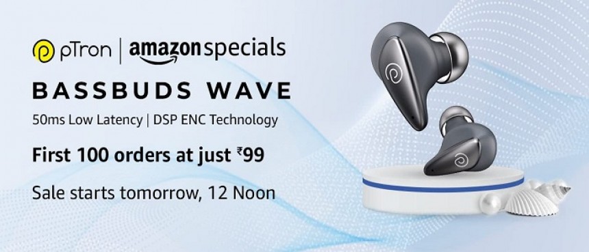 Amazon ₹99 pTron Earbuds Sale